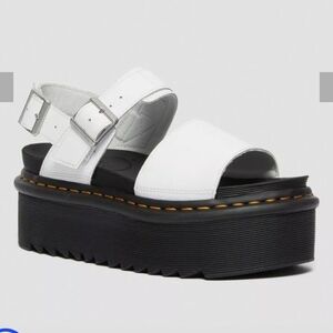 Dr. Martens Voss Quad Women's Leather Strap Platform Sandals Size 11